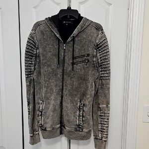 Men's INC Gray Hooded Sweater